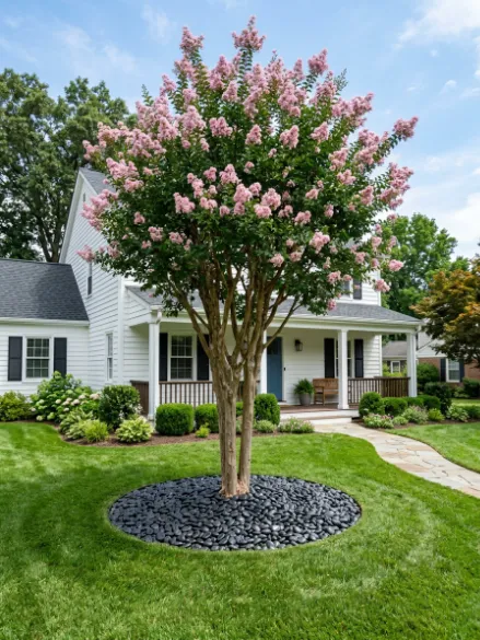 Rock Mulch Around Stat