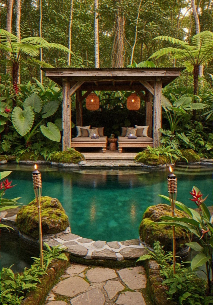 Rustic Wooden Gazebo W