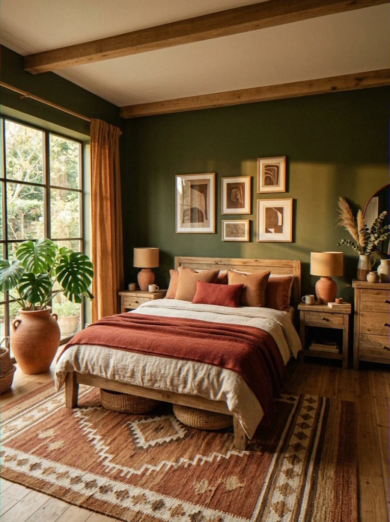 Sage-Olive for Smaller Bedrooms