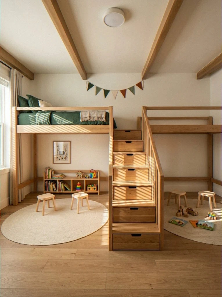 Side-by-Side Lofts With a Shared C