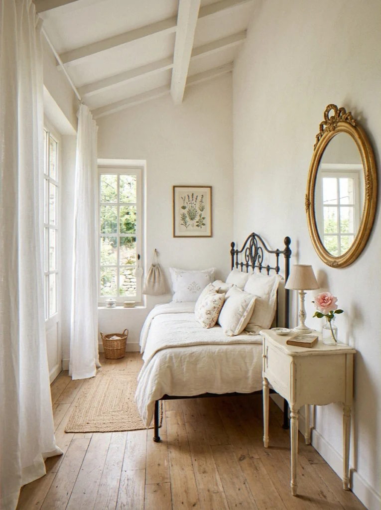 Small French Bedroom Romantic Ideas