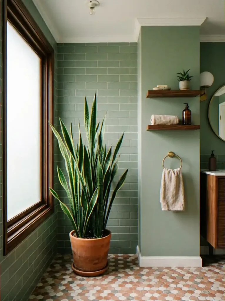  Snake Plant in a Ceramic Pot