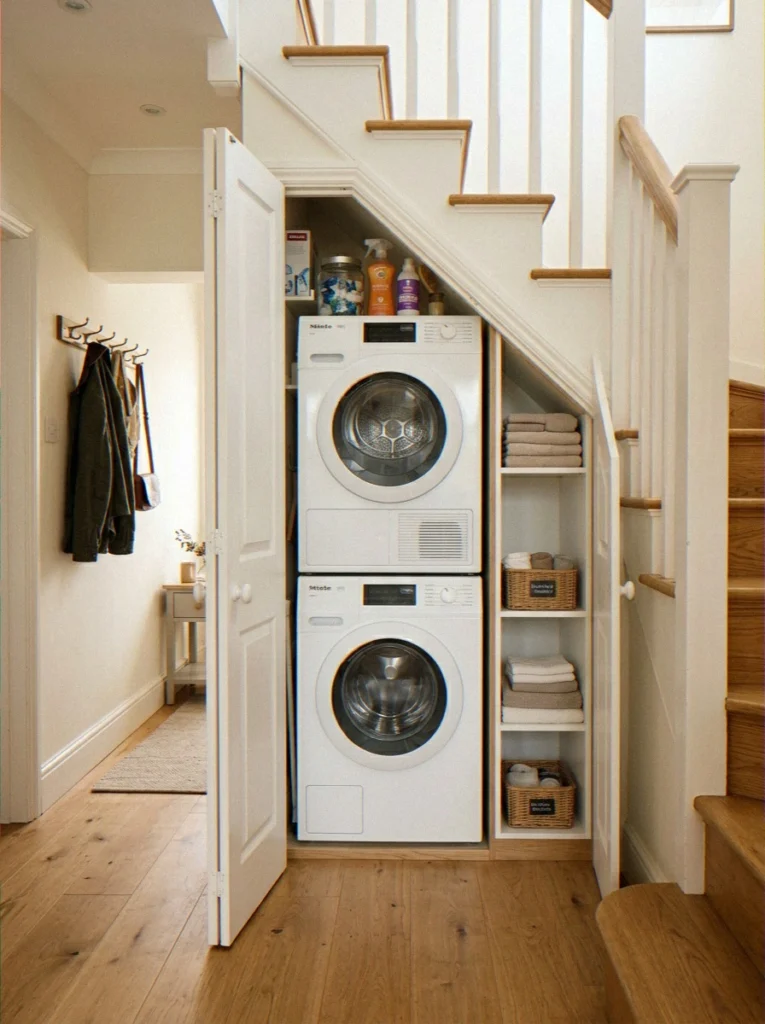 Space Saving Small Laundry Room I