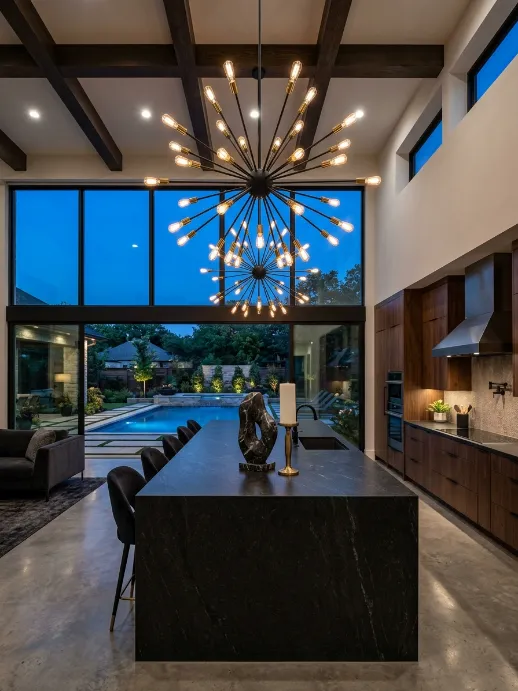 Stacked Ring Chandeli