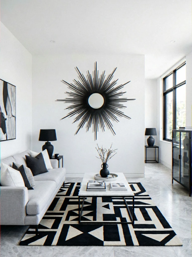 Starburst Mirror in Matt