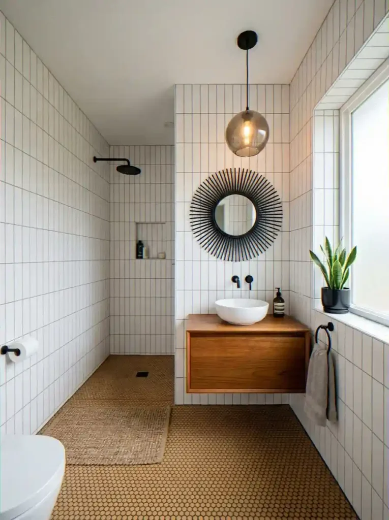 Subway Tiles Set Vertically