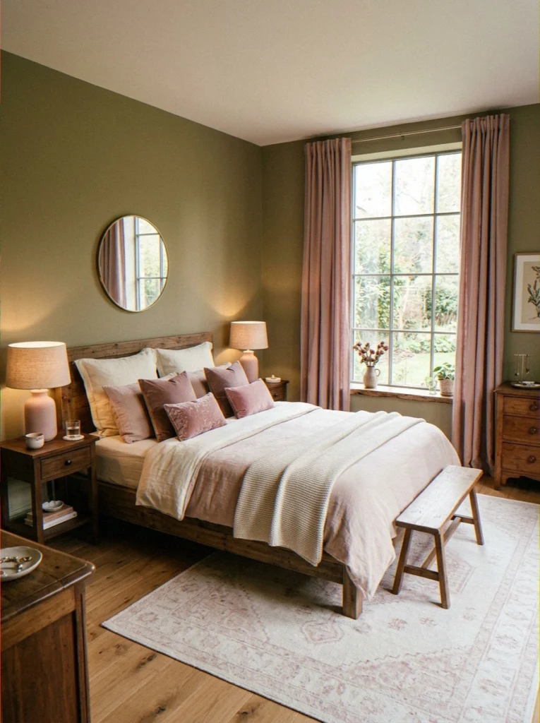 Olive + Dusty Pink: Softer Than You Think