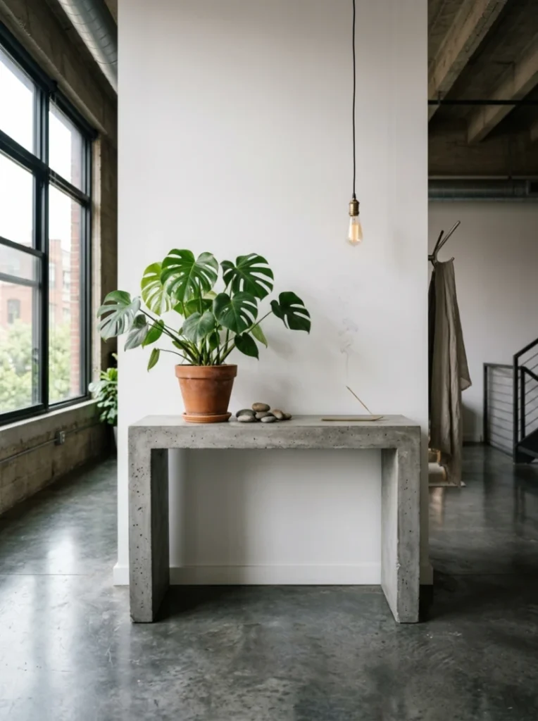 The Concrete Console Table