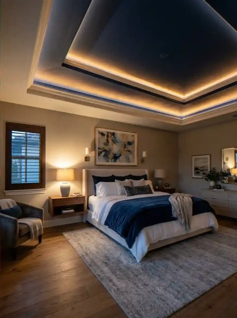 Tray Ceilings with Uplighting