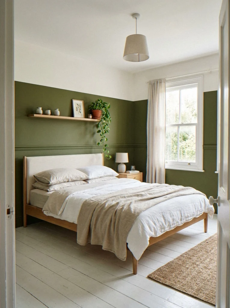 Two-Tone Wall with a Dado Rail