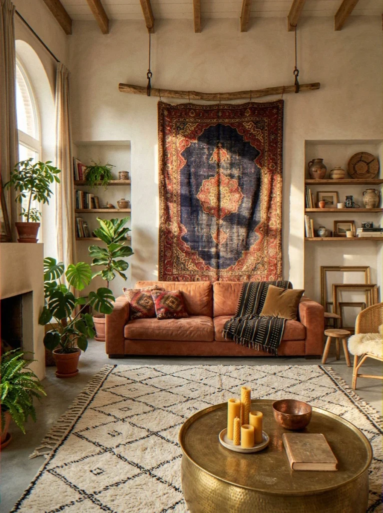 Vintage Textile or Kilim Rug as 