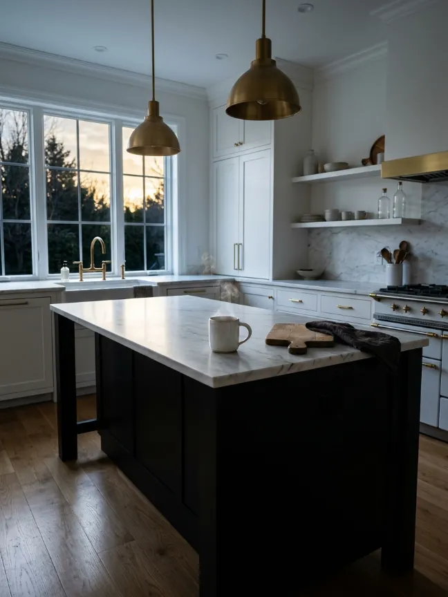 Warm Under-Cabinet Lighting