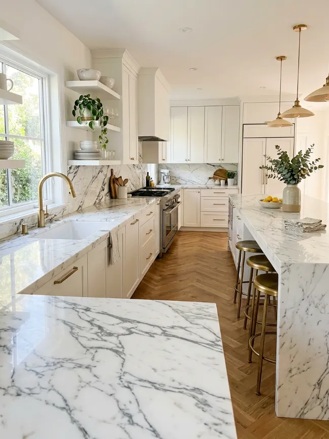 White Subway Tiles with Black Grout"