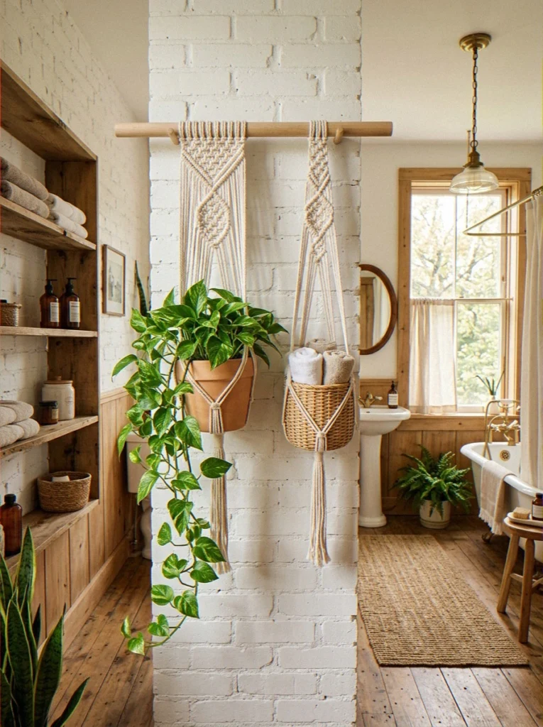 anging Macramé Organiser or Plant H