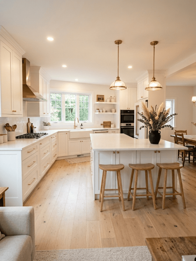 Black Lower Cabinets, Wh