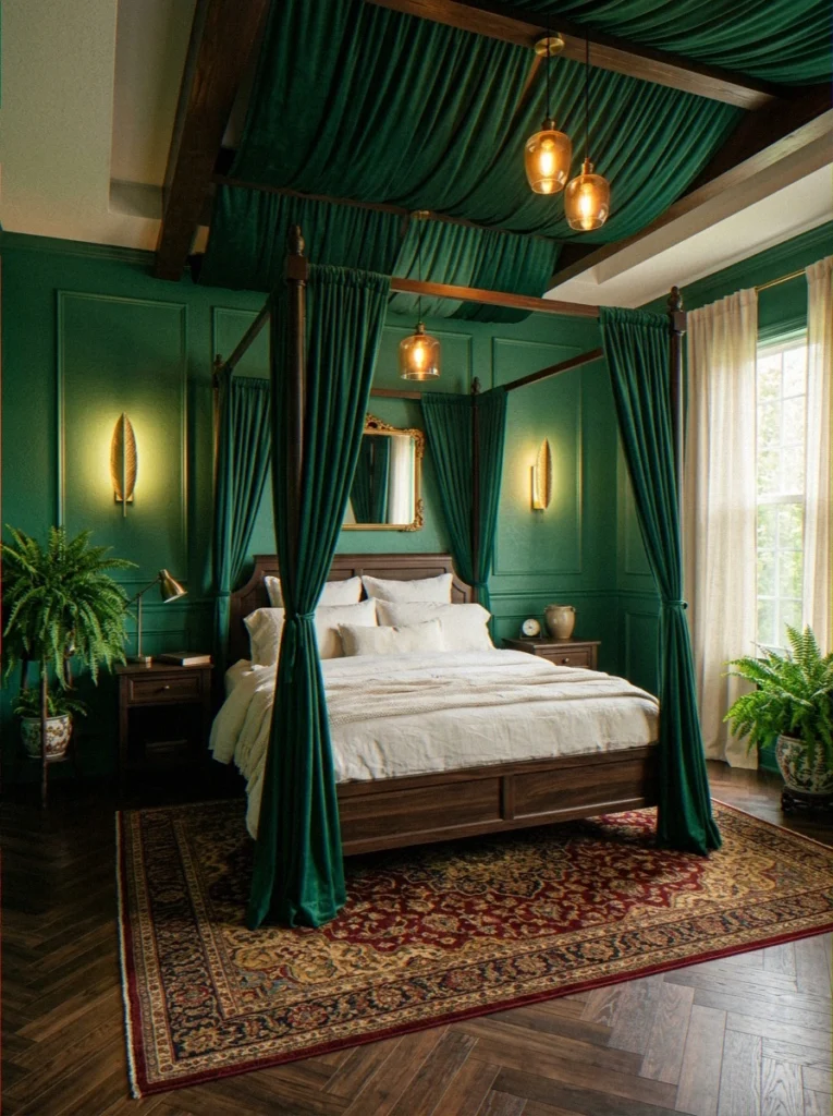 Emerald Canopy Bed