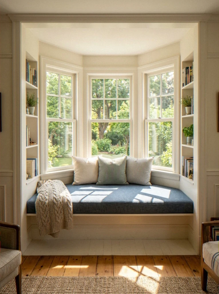 Bay Window Reading Bench