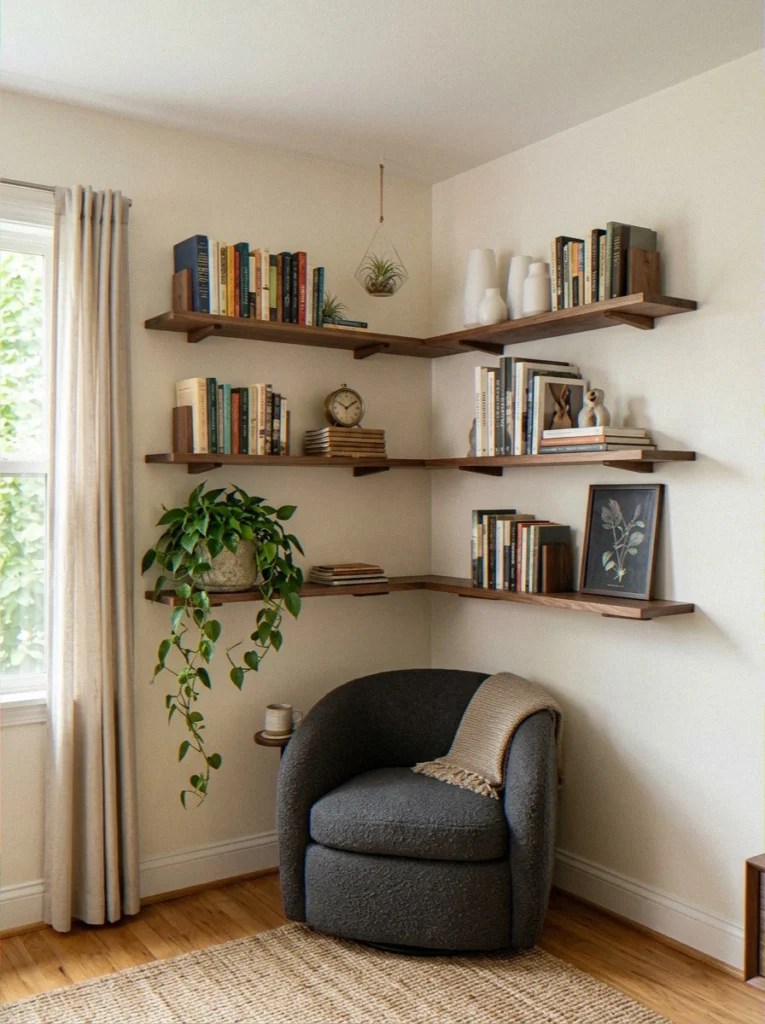 loating Corner Shelves