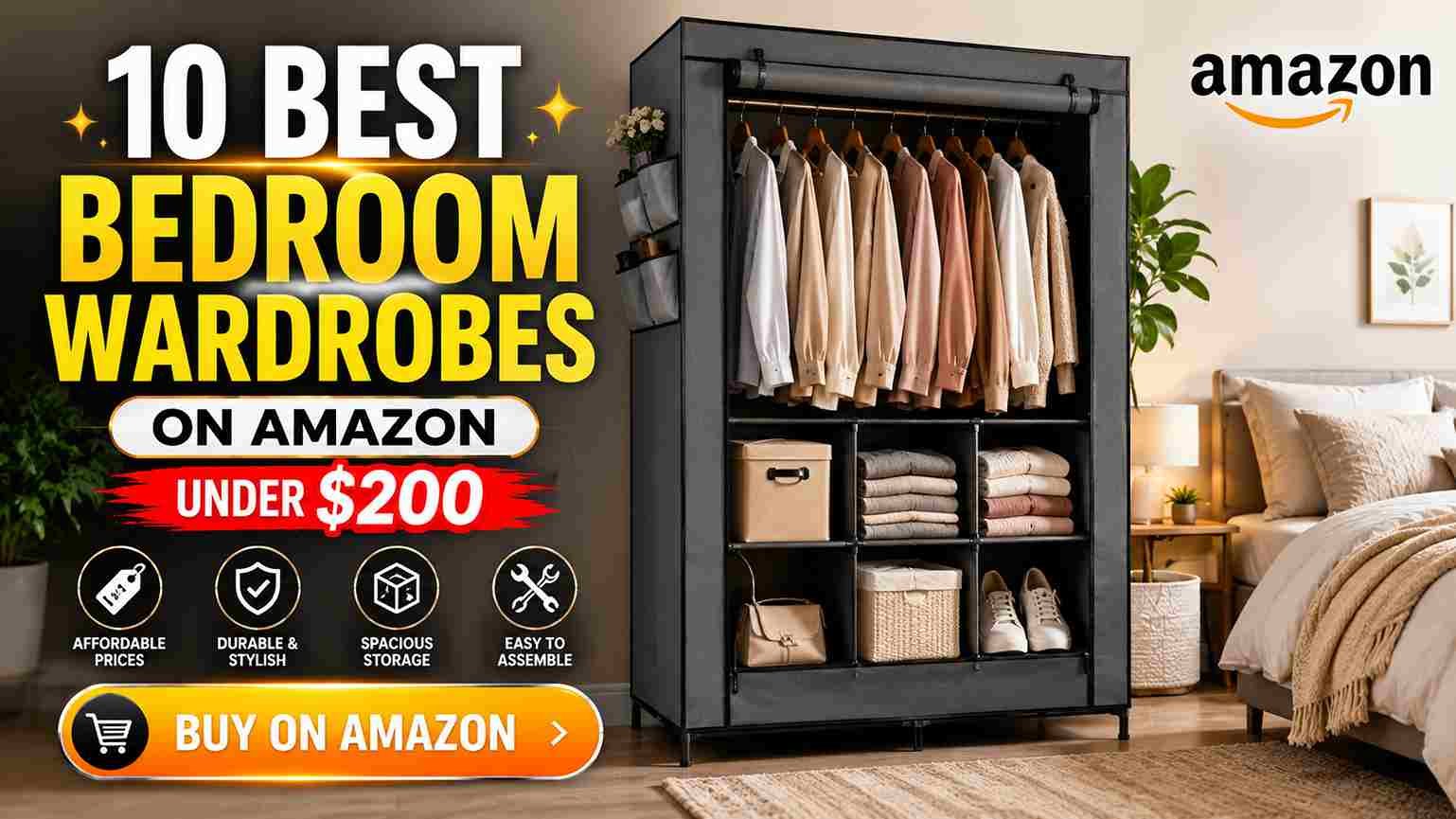 10 Best Bedroom Wardrobes on Amazon Under $200