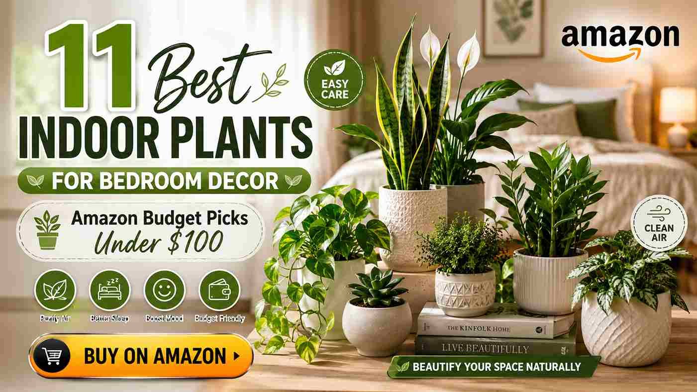 11 Best Indoor Plants for Bedroom Decor (Amazon Budget Picks Under $100)
