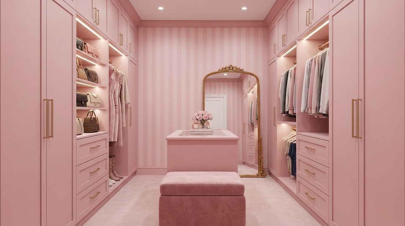 21 Pink Wardrobe Bedroom Closet Ideas