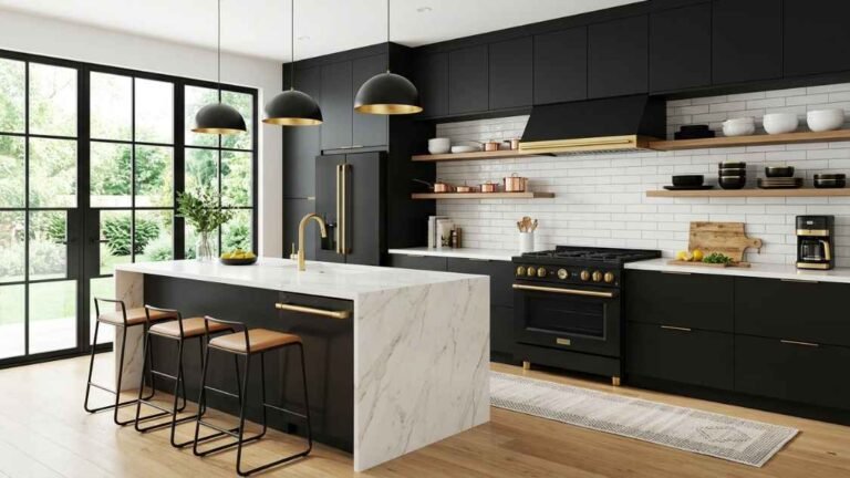 23 Modern Kitchen With Black
