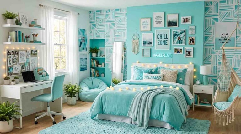 24 Aqua Bedroom Ideas For Teens