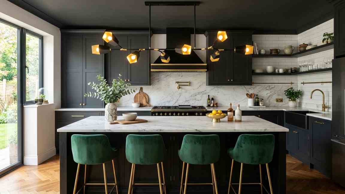 24 Chic Black And Gold Light Fixture