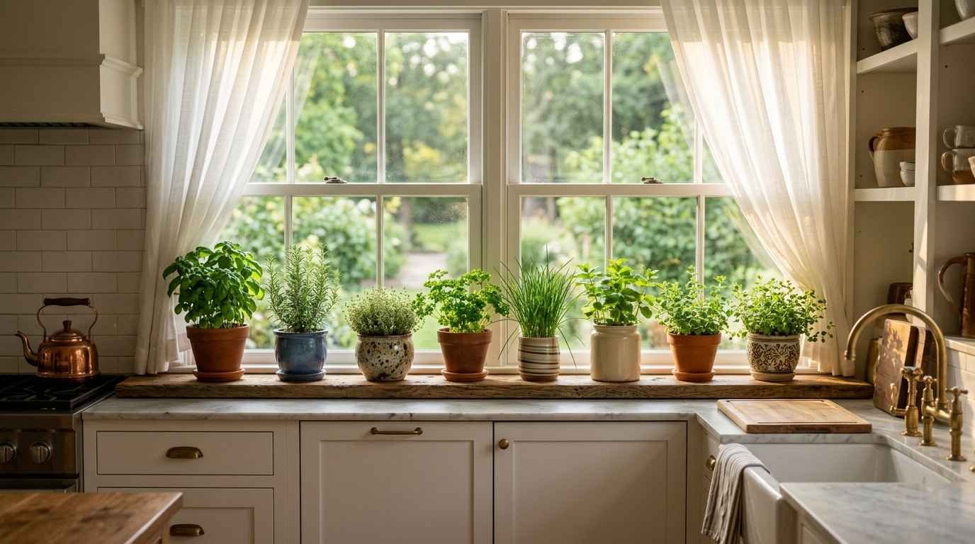 24 Small Indoor Herb Garden Ideas with Simple Setup Tips