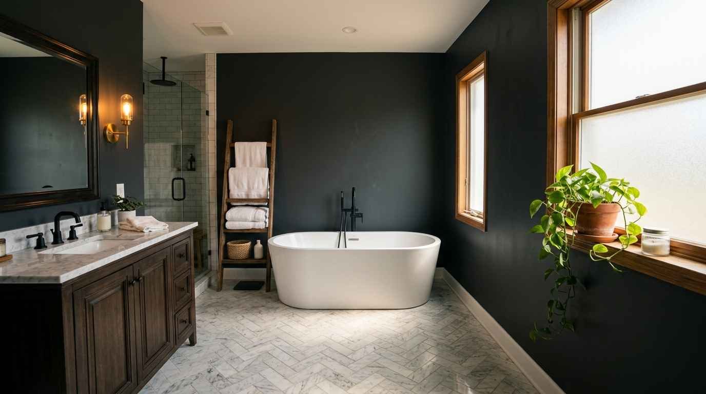 24 Stunning Bathroom Paint And Wallpaper Ideas