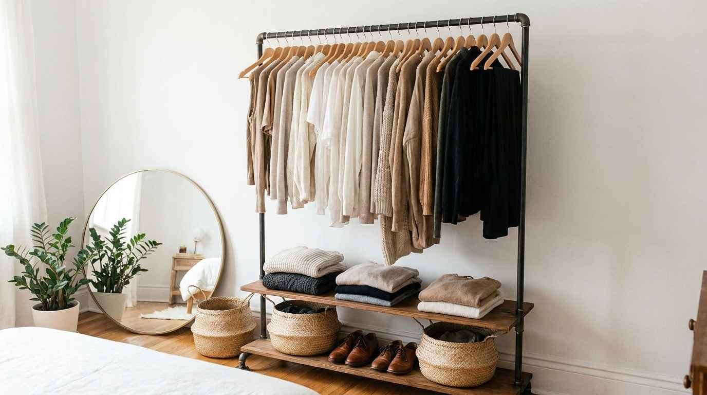 24 Stylish Clothes Rack Ideas