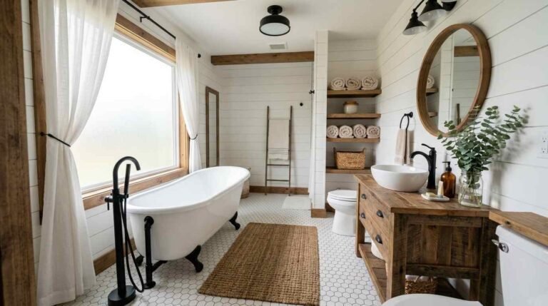 25 Farmhouse Bathroom Remodel Ideas