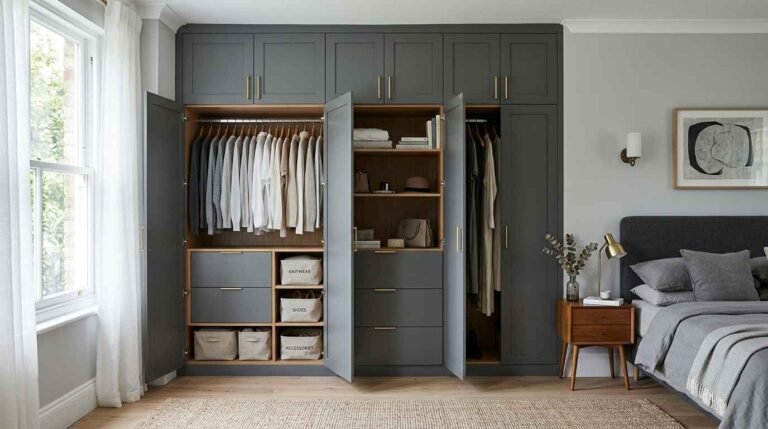 25+ Grey Bedroom Wardrobe Idea