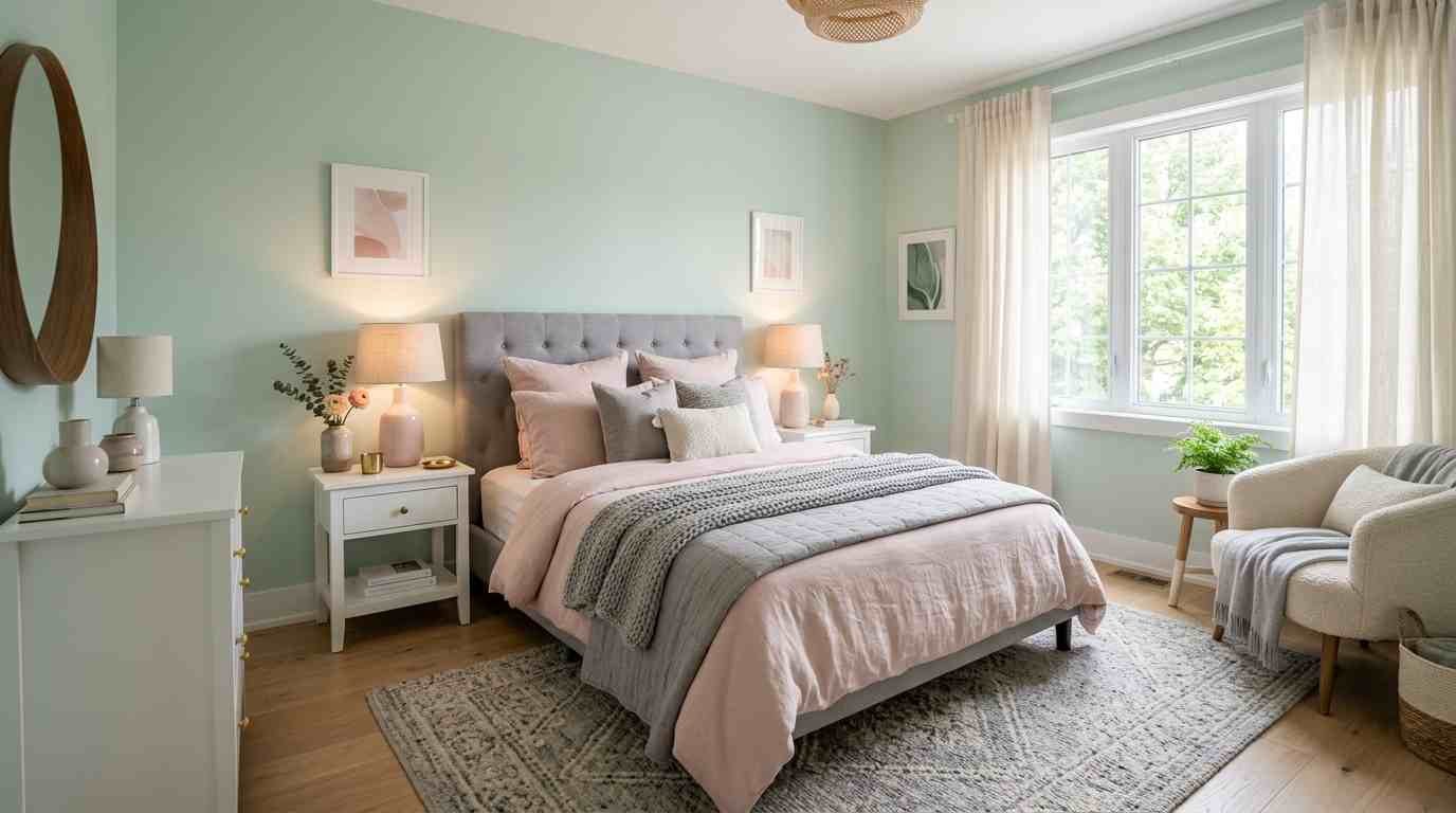 25 Mint Green Pink And Grey Bedroom Ideas