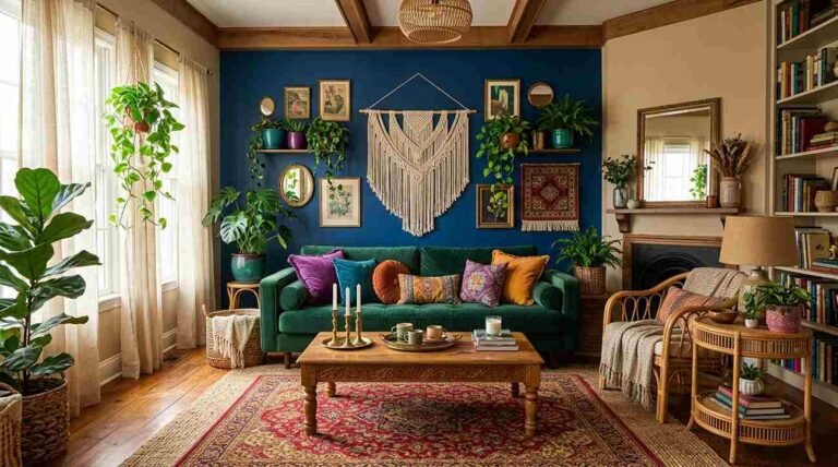 25 Must-See Jewel Tone Living Room Bohemian Ideas for Cozy Vibes