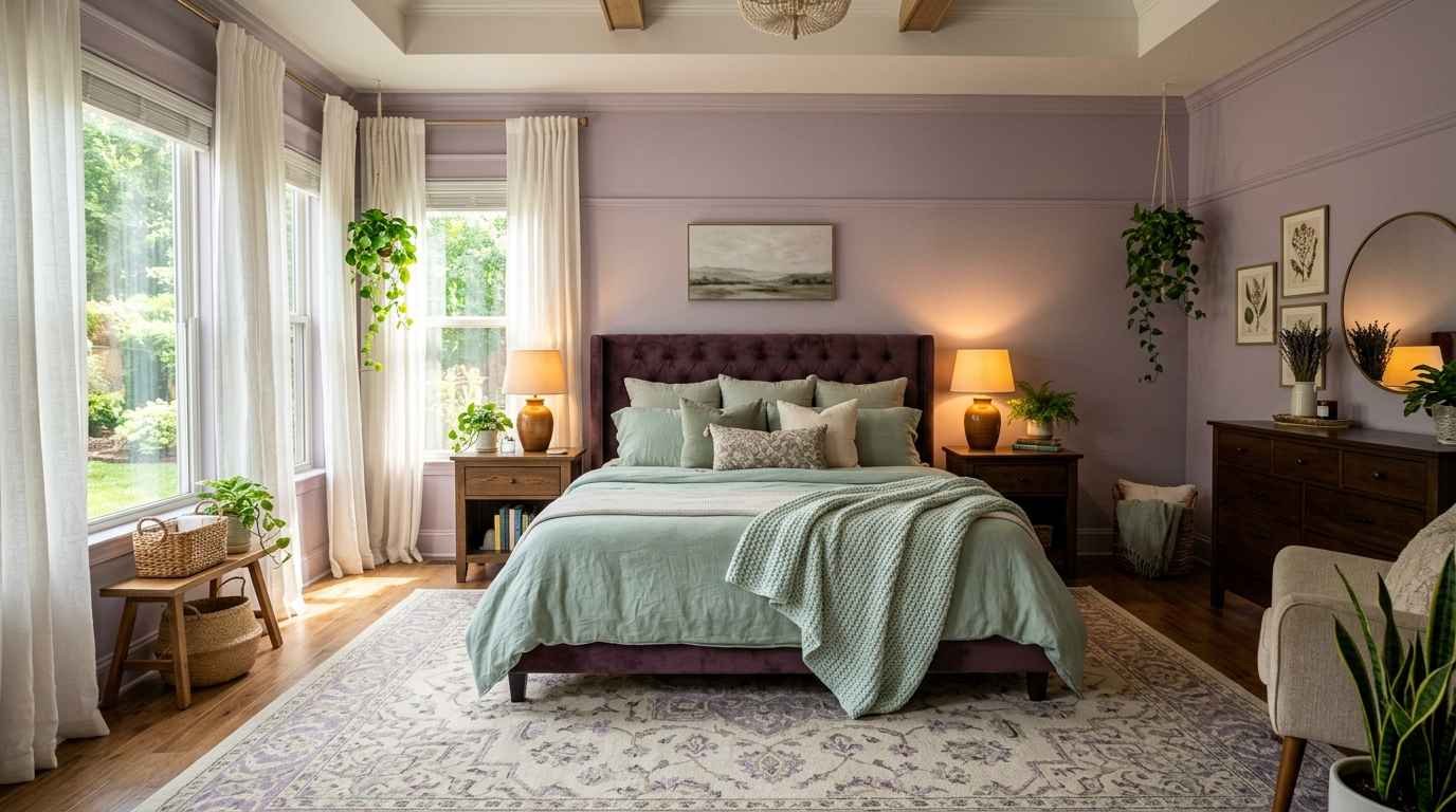 25 Purple And Mint Green Bedroom Ideas