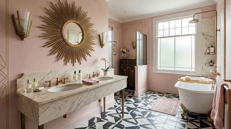 26 Art Deco Bathroom Pink Ideas