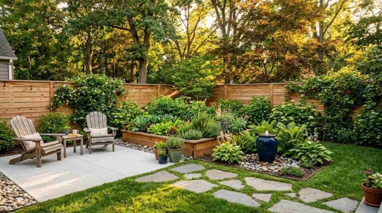 26 Beautiful Small Square Backyard