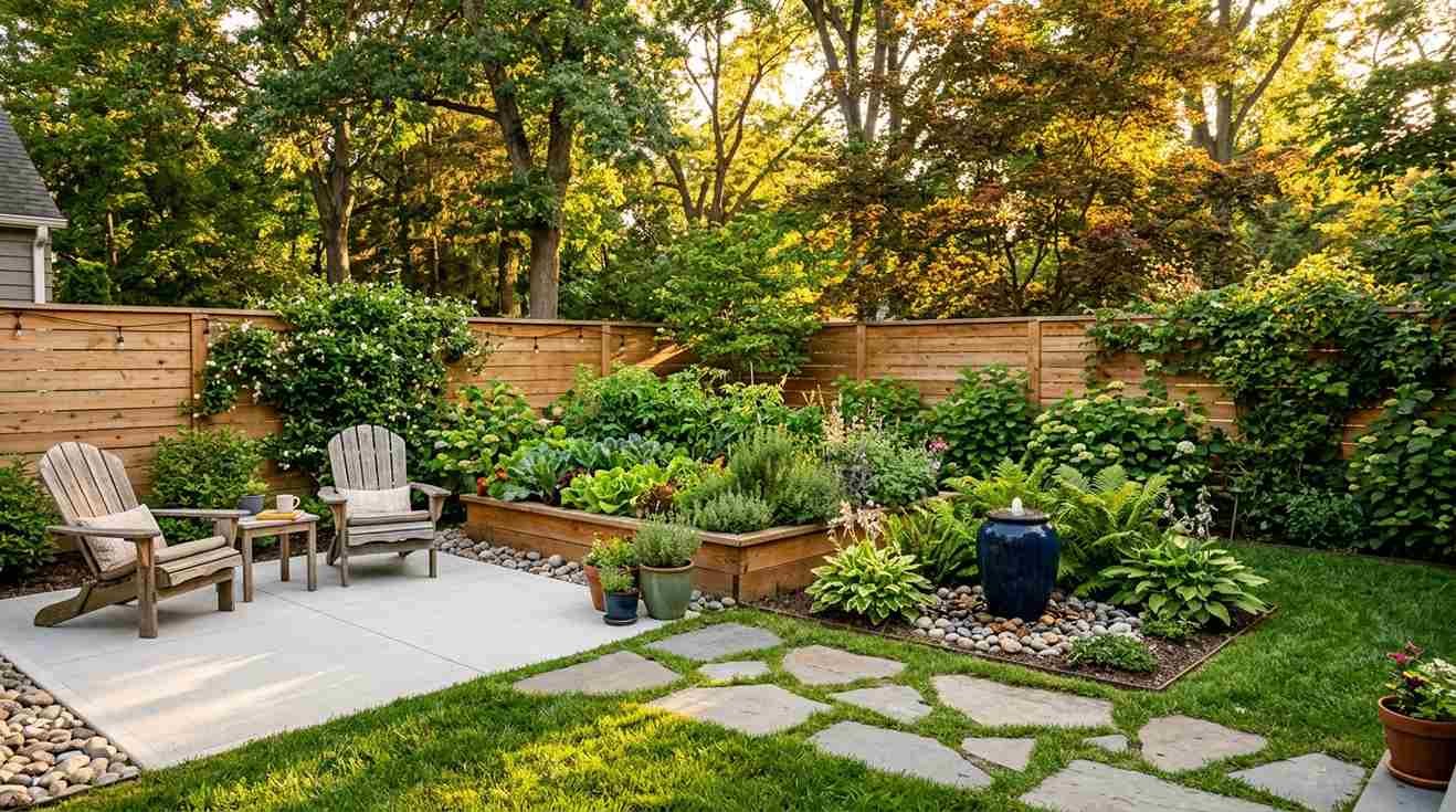 26 Beautiful Small Square Backyard