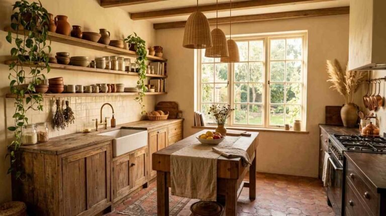 26+ Rustic Bohemian Kitchen Ideas That Feel Warm & Effortlessly Cozy