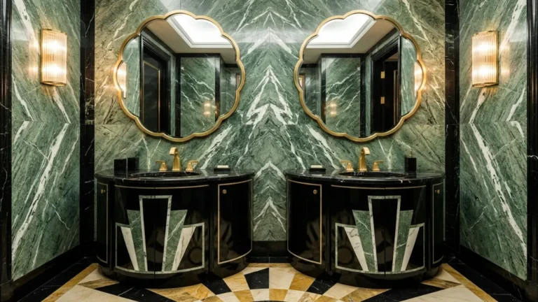 26 Stunning Art Deco Marble Bathroo