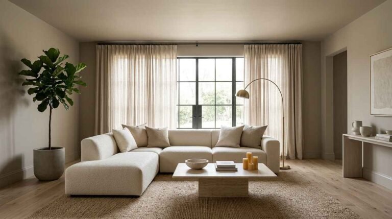 27 Neutral Cozy Minimalist Living Room Ideas for a Soft Modern Look