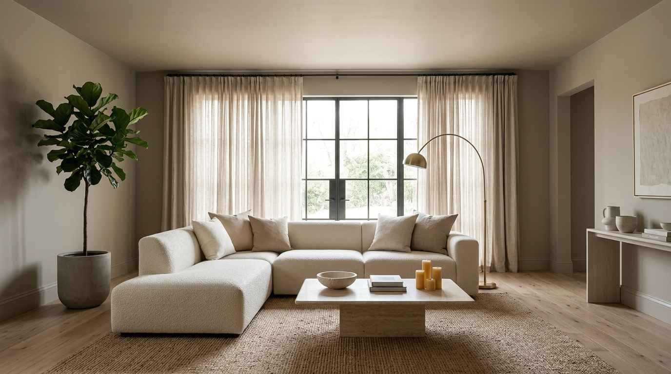 27 Neutral Cozy Minimalist Living Room Ideas for a Soft Modern Look