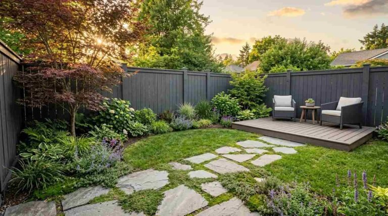 27 Small Square Backyard Landscaping Idea
