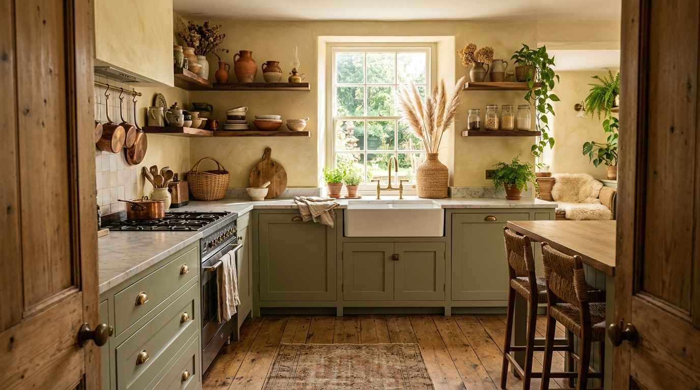28 Stunning Bohemian Kitchen Cabinets