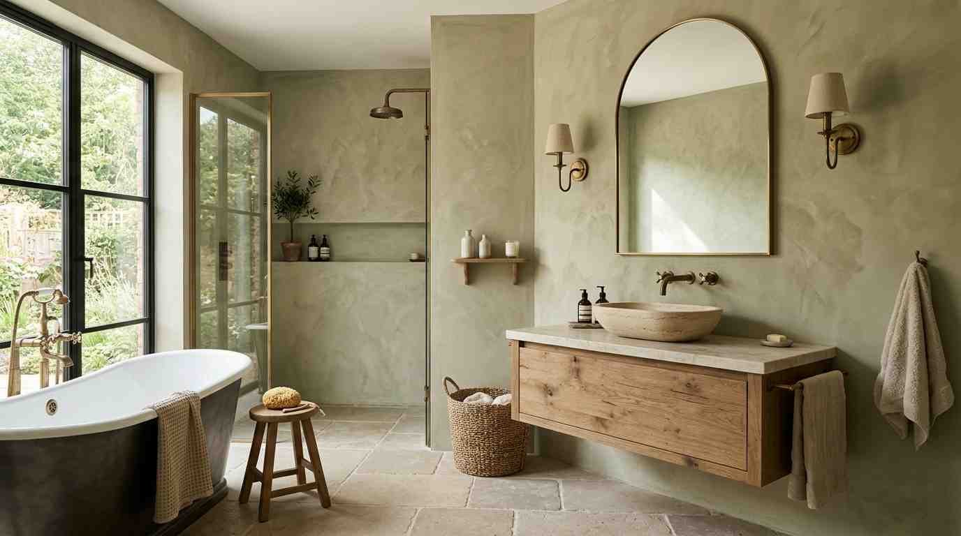 29 Bathroom Limewash Walls Ideas for a