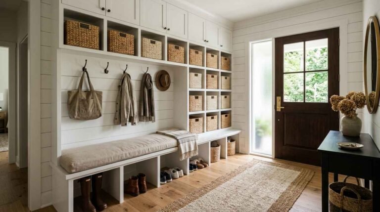 29 Mud Room Baskets Ideas That Instantly Organize Your Entryway