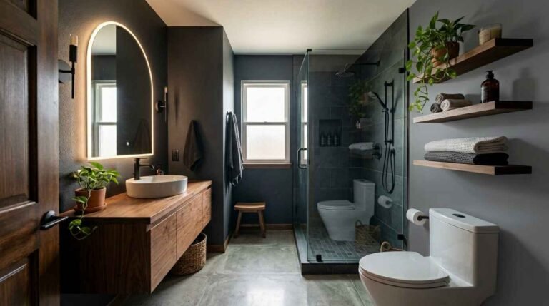 30 Small Bathroom Ideas For Men That Look Stylish & Expensive