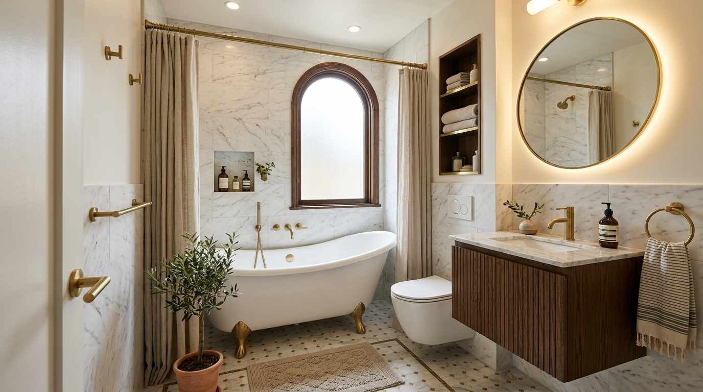30 Small Bathroom Ideas With Tub
