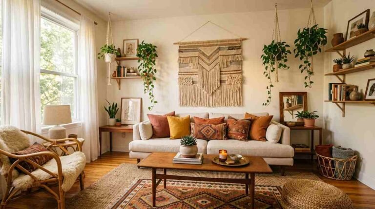 30 Small Space Boho Living Room